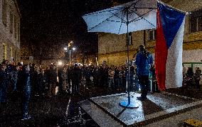 demonstration for Czech Prime Minister Andrej Babis's resignation in Decin