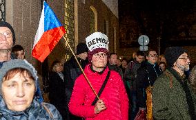 demonstration for Czech Prime Minister Andrej Babis's resignation in Decin