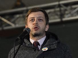 Vit Rakusan, STAN, demonstration, protest march for Czech Prime Minister Andrej Babis's resignation in Prague