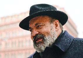 Tomas Halik, Candle for Vaclav Havel, Jungmann Square, Prague