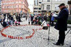 Daniel Herman, Heart for Vaclav Havel, Jungmann Square, Prague