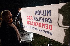demonstration for Czech Prime Minister Andrej Babis's resignation in Budweis