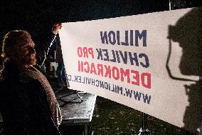 demonstration for Czech Prime Minister Andrej Babis's resignation in Budweis