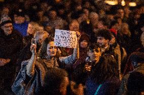 demonstration for Czech Prime Minister Andrej Babis's resignation in Budweis