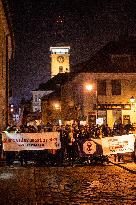 demonstration for Czech Prime Minister Andrej Babis's resignation in Budweis