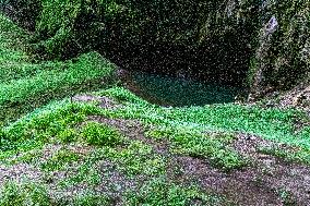 The Macocha Abyss, the Macocha Gorge, Moravian Karst, river