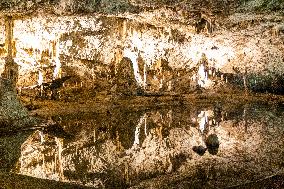 The Macocha Abyss, the Macocha Gorge, Moravian Karst, river