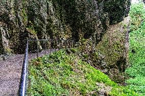 The Macocha Abyss, the Macocha Gorge, Moravian Karst, river