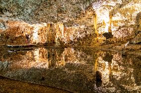 The Macocha Abyss, the Macocha Gorge, Moravian Karst, river