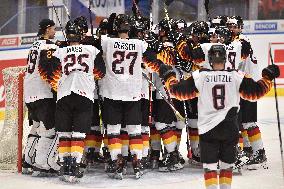 German players celebrate after their team won