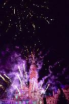 New Year firework, Prostejov, Czech Republic