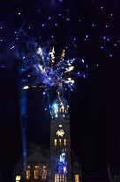 New Year firework, Prostejov, Czech Republic