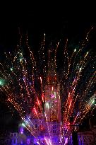 New Year firework, Prostejov, Czech Republic