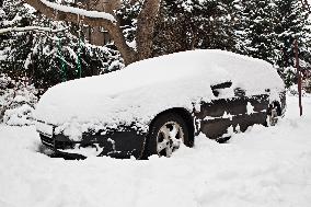 car, snow, weather, winter, transportation, automobile