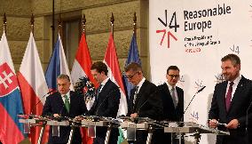 Viktor Orban, Sebastian Kurz, Andrej Babis, Mateusz Morawiecki, Peter Pellegrini