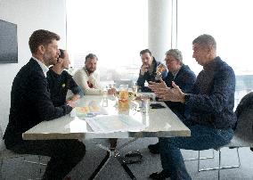 Tomas Vondracek, Jan Havel, Marek Prchal, Vladimir Dzurilla, Karel Havlicek, Andrej Babis