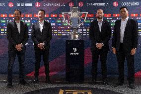 Joel Lundqvist, Roger Ronnberg, Radek Smolenak, Vladimir Ruzicka, Hockey Champions League playoff