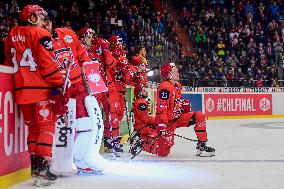 Sad hockey players of Hradec Kralove, ice-hockey Champions League