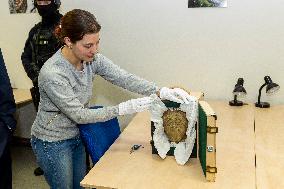 Celtic stone head of Msecke Zehrovice