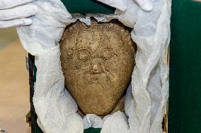 Celtic stone head of Msecke Zehrovice