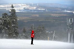Ore Mountains, strong wind