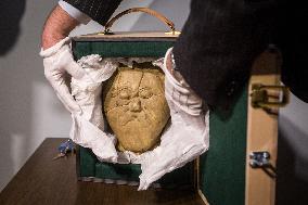 Celtic stone head of Msecke Zehrovice