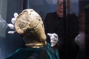 Celtic stone head of Msecke Zehrovice