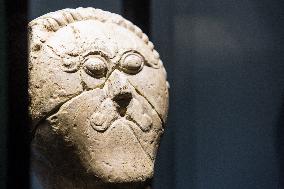 Celtic stone head of Msecke Zehrovice