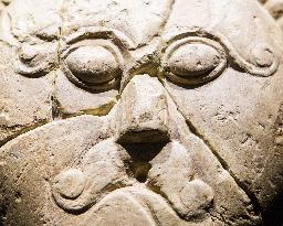 Celtic stone head of Msecke Zehrovice