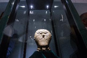 Celtic stone head of Msecke Zehrovice