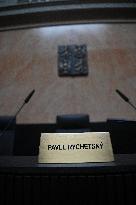 The Czech Constitutional Court (US), place card Pavel Rychetsky