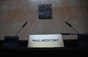 The Czech Constitutional Court (US), place card Pavel Rychetsky
