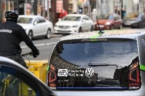 VW e-up! carsharing company GreenGo, car, share, Prague