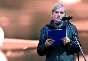 Public gathering commemorating murder of Slovak investigative journalist Jan Kuciak