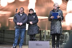 Public gathering commemorating murder of Slovak investigative journalist Jan Kuciak