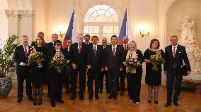 President Milos Zeman meets government of PM Andrej Babis