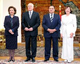 Suzanne Mubarak, Vaclav Klaus, Muhammad Hosni El Sayed Mubarak, Livia Klausova