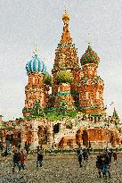 Cathedral of Saint Basil the Blessed or Saint Basil's Cathedral, Red Square