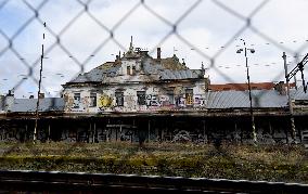 abandoned Praha-Vysehrad Railway Station