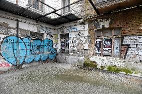 abandoned Praha-Vysehrad Railway Station