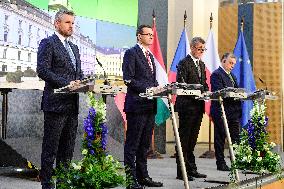 Peter Pellegrini, Mateusz Morawiecki, Andrej Babis, Viktor Orban