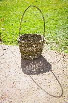 Basket weaving, basketry, basket making, willow rods