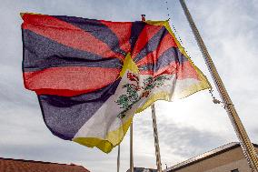 Tibetan flag, Tibetan Uprising Day