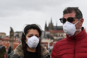 Prague, tourists, tourism, coronavirus