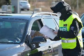 Border control Folmava, Germany, Czech Republic