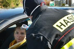 Border control Folmava, Germany, Czech Republic