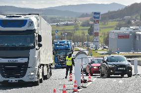 Border control Folmava, Germany, Czech Republic
