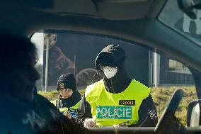 Border control Folmava, Germany, Czech Republic