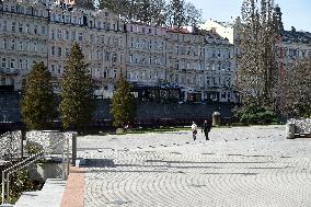 Karlovy Vary, Karlsbad, spa town, empty, Festival hall