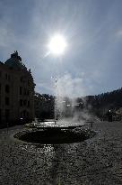 Karlovy Vary, Karlsbad, spa town, empty
